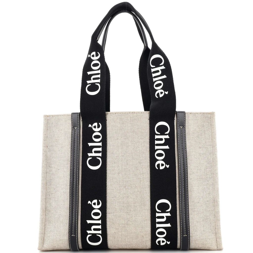 Woody Tote Canvas with Leather Medium | Rebag