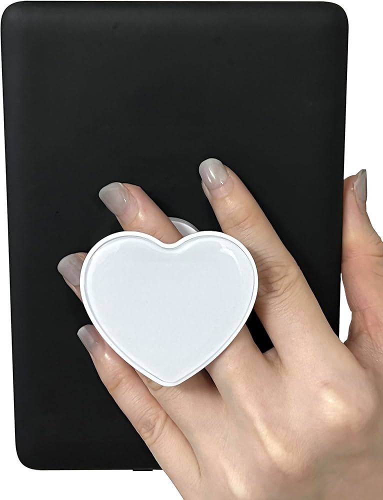 Cute Heart Expandable Collapsible Grip Stand Holder for Kindle eReaders iPhone and Smartphone(Whi... | Amazon (US)