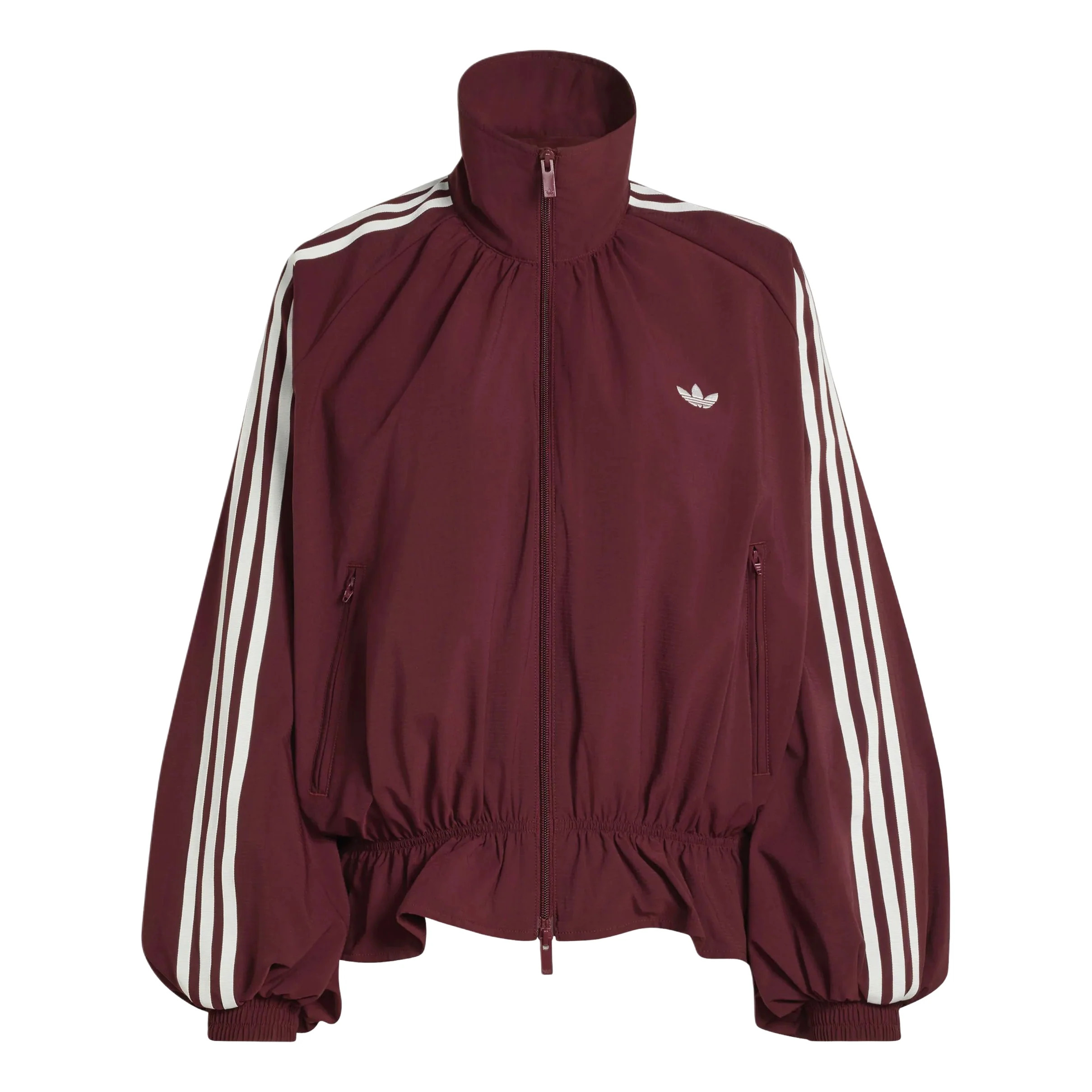 adidas - (WMNS) adidas Blousy Oversized Track Top Asia Sizing 'Shadow Red' | KICKS CREW