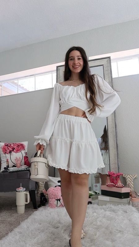 Style with me: girly spring outfit 🌸 this gorgeous matching set is from Amazon and under $40. Perfect for spring break or a summer vacay. Xoxo, Lauren

🔗 To shop: comment LINKS to get sent the links directly to your messages (if you are not following me you might not receive the message) or click the link in my bio!! 

#outfitideas4you #fashionstyleblogs #designerinspired #classicstyle #classicstyles #oldmoneyoutfits #oldmoneystyle #itgirlstyle #classicoutfits #classicoutfit #casualchicstyle #europeanstyle #classicstreetwear #fashionreel #fashionreelscreator #stylingreel #amazonfashion #springdresses #springdress #matchingset #matchingsets #vacationoutfits #vacationoutfit #fashionreelscreator #springoutfitideas #springootd 
Casual classic style, white skirt, old money outfit ideas, sandals, spring outfits, hair bows, designer looks for less, amazon fashion finds, old money style, amazon looks for less, neutral fashion, pinterest outfits, pinterest aesthetic, european style

#LTKtravel #LTKVideo #LTKshoecrush