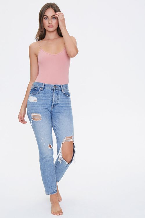 Seamless Ribbed Cami Bodysuit | Forever 21 (US)