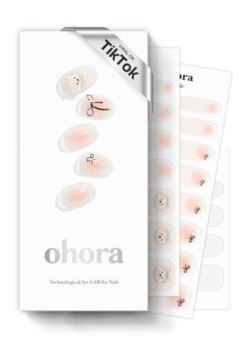 ohora Semi Cured Gel Nail Strips (N Bear Up) - Works with Any Lamps, Salon-Quality, Long Lasting, Easy to Apply & Remove - Includes 2 Prep Pads, Nail File & Wooden Stick | Amazon (US)