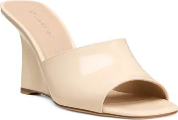 Stuart Weitzman Vinnie 85 Patent Leather Wedge Mule (Women) | Nordstrom | Nordstrom
