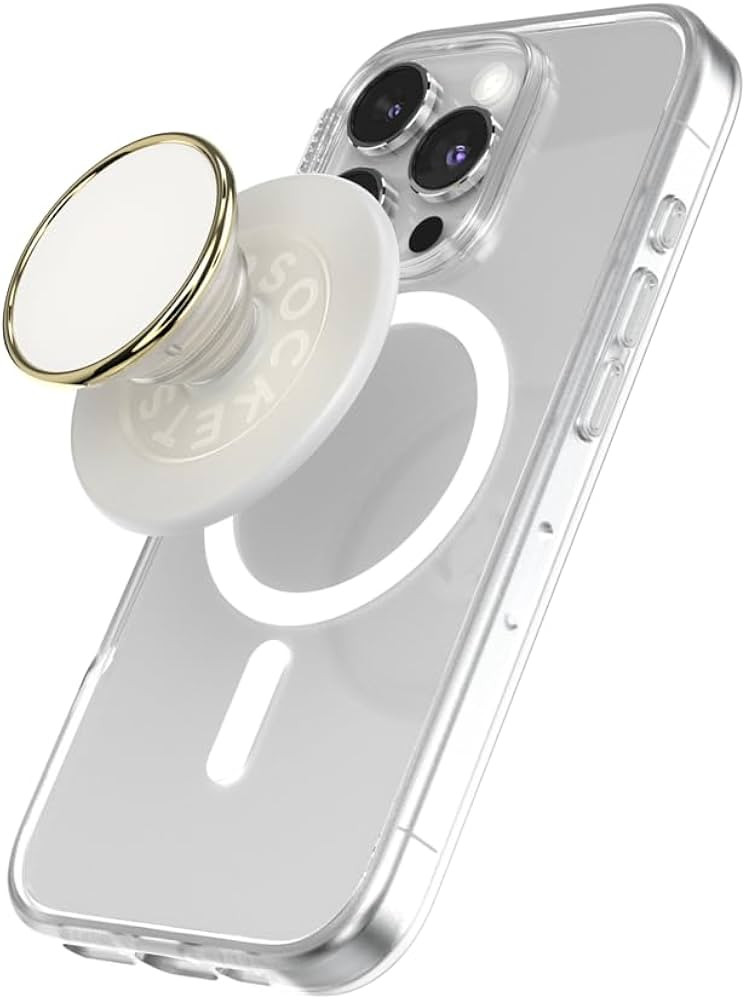 PopSockets Round Phone Grip Compatible with MagSafe, Adapter Ring Included, Phone Holder, Wireles... | Amazon (US)