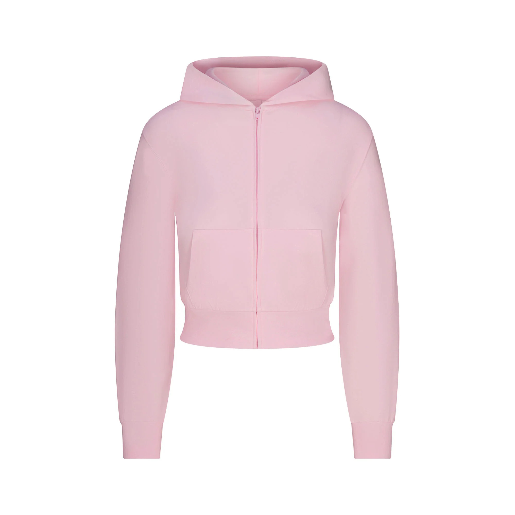 COTTON JERSEY ZIP UP HOODIE | CHERRY BLOSSOM | SKIMS | SKIMS (US)