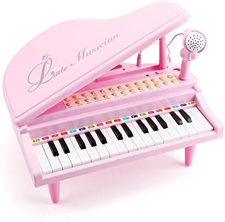 Amy&Benton Toddler Piano Toy for Baby Girls Pink Toy Piano Keyboard for 2 3 4 Year Old | Amazon (US)
