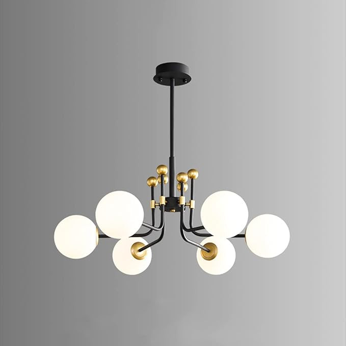LED Chandeliers , V-intage Sputnik Chandelier Lighting 8-Light Matte Black Mid Century Modern Pen... | Amazon (US)