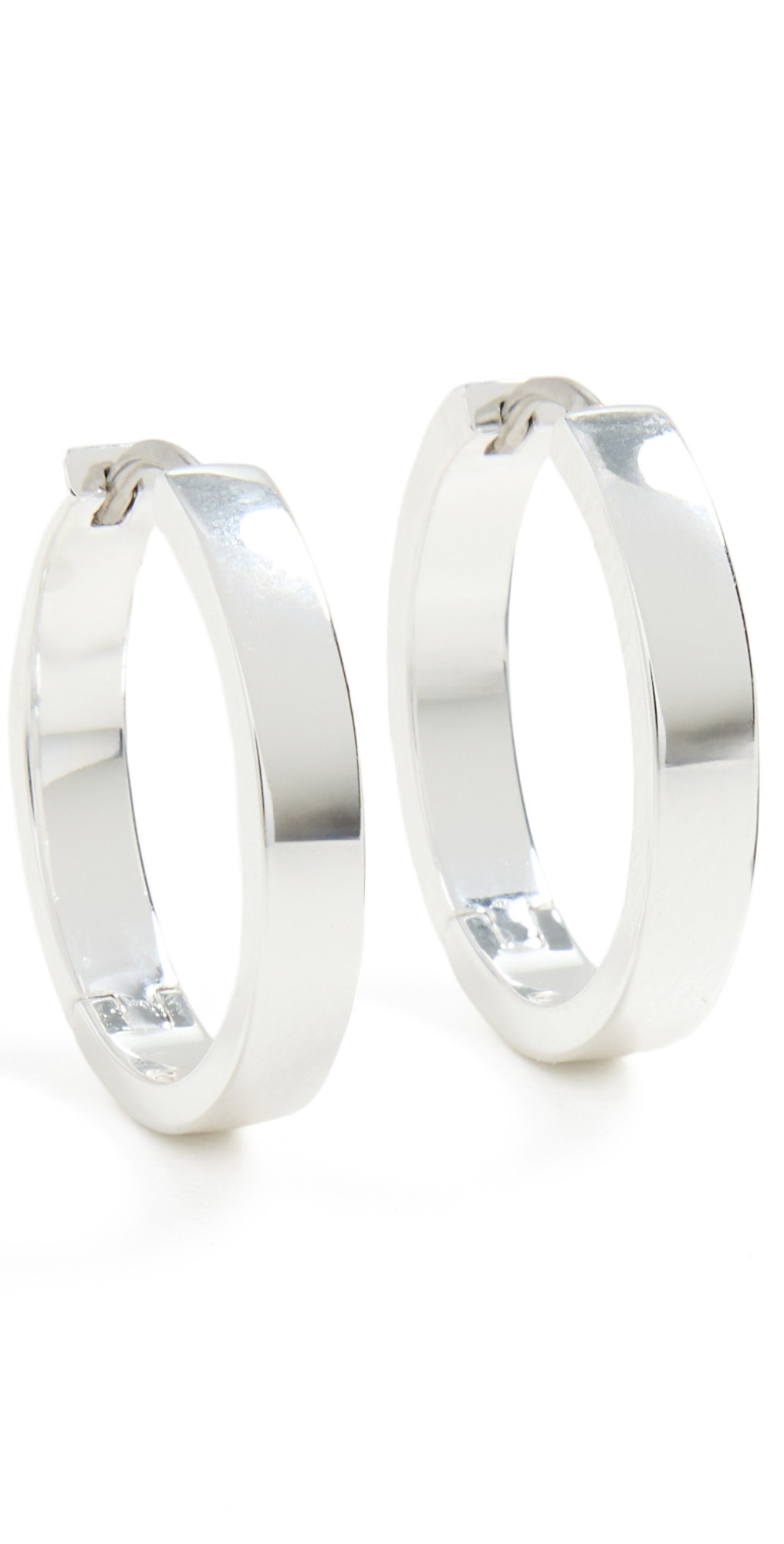 Gorjana Rose Hoops Silver One Size | Shopbop