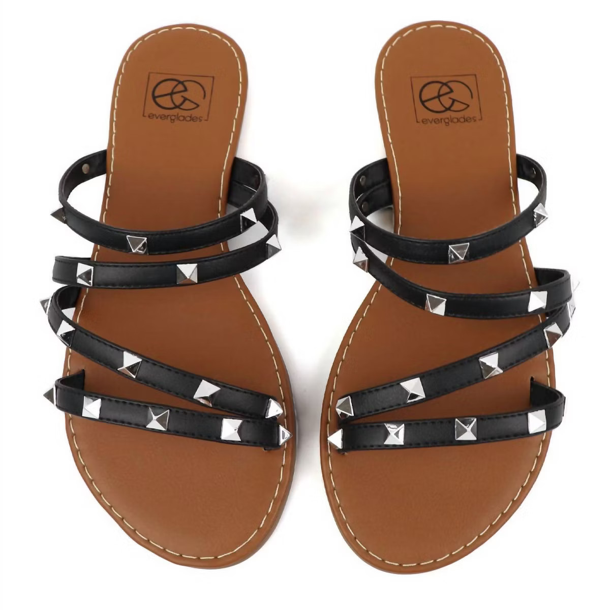 Women's Mimi 12 Multi-strap Studded Sandals - Everglades | Target