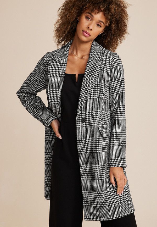 Houndstooth Dress Coat | Maurices