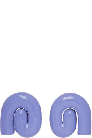 Purple Nimbus Earrings | SSENSE