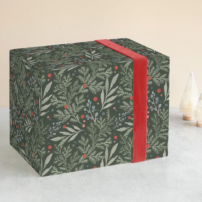 Evergreens Wrapping Paper | Minted