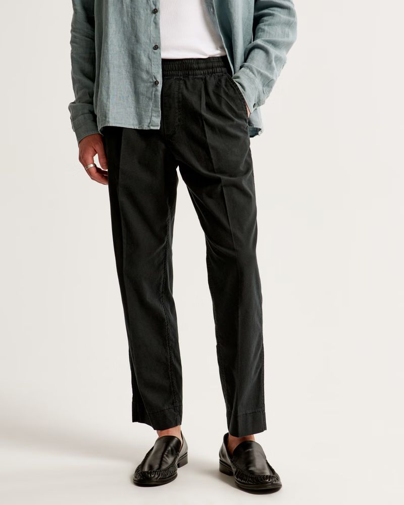 BestsellerMatching SetLinen-Blend Pull-On Pant | Abercrombie & Fitch (US)