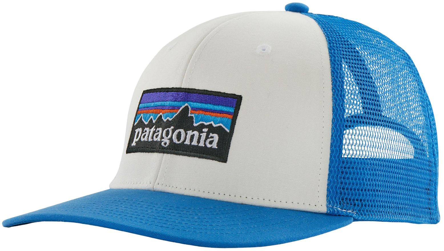 Patagonia Men's P-6 Logo Trucker Hat, White/Vessel Blue | DICK'S Sporting Goods