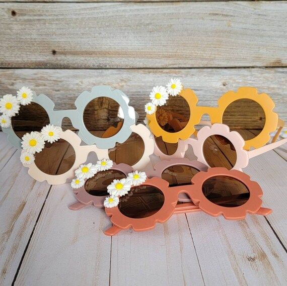 Daisy Flower Power Sunglasses Photoshoot Prop | Etsy (US)