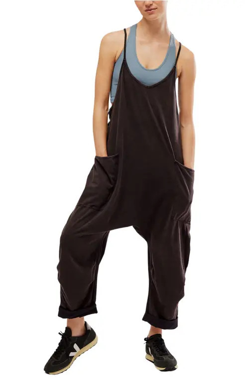 FP Movement by Free People FP Movement Hot Shot Jumpsuit in Washed Black at Nordstrom, Size Large | Nordstrom