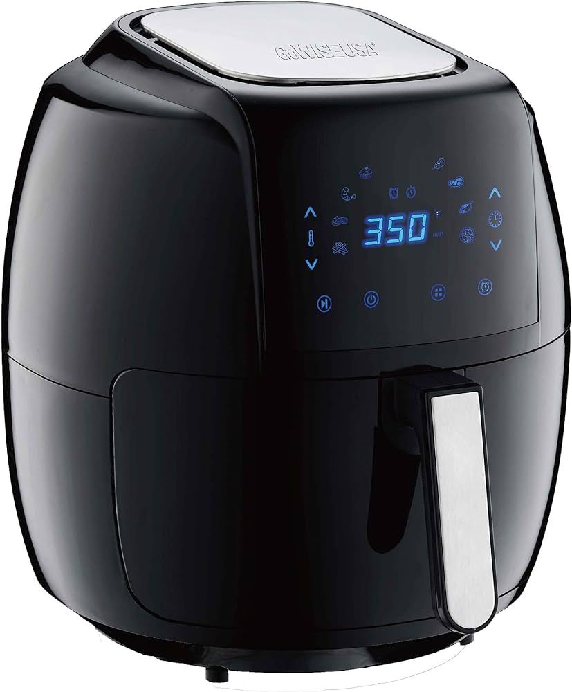 GoWISE USA 8-in-1 Digital Air Fryer with Recipe Book, 7.0-Qt, Black | Amazon (US)