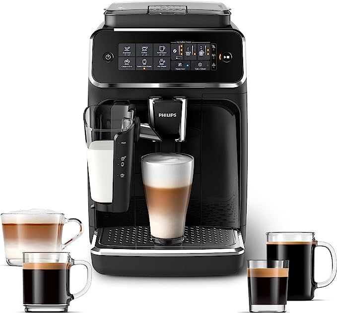 PHILIPS 3200 Series Fully Automatic Espresso Machine - LatteGo Milk Frother, 5 Coffee Varieties, ... | Amazon (US)
