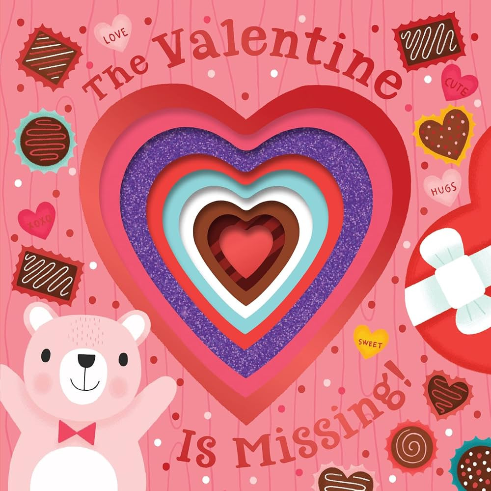 The Valentine Is Missing! Board Book with Cut-Out Reveals: A Valentine's Day Book For Kids | Amazon (US)