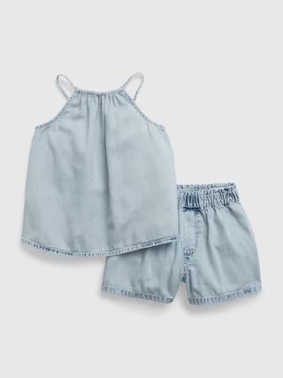 Toddler Denim Outfit Set with Washwell | Gap (US)