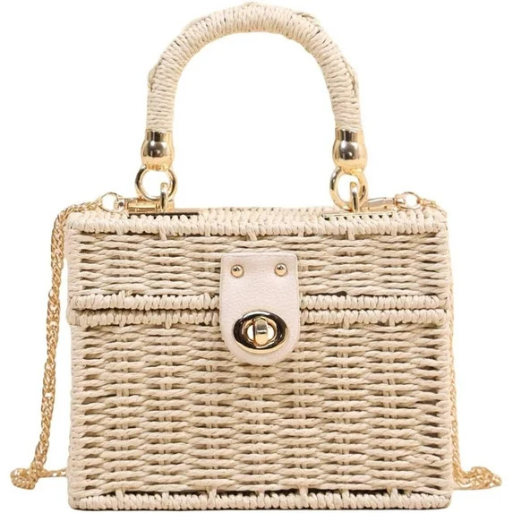MMYGU Women's Top Handle Straw Handbags Crossbody Bag Summer Basket | Walmart (US)