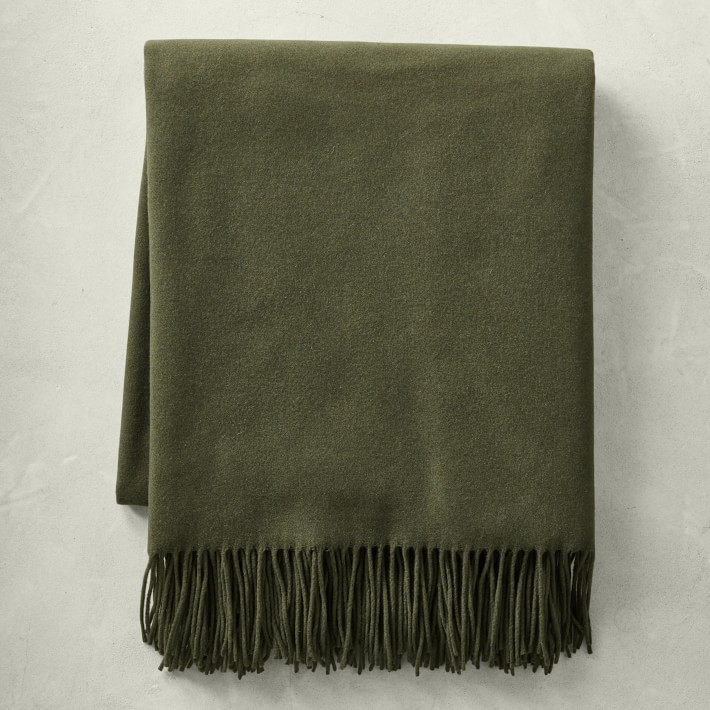 European Solid Cashmere Throw | Williams-Sonoma