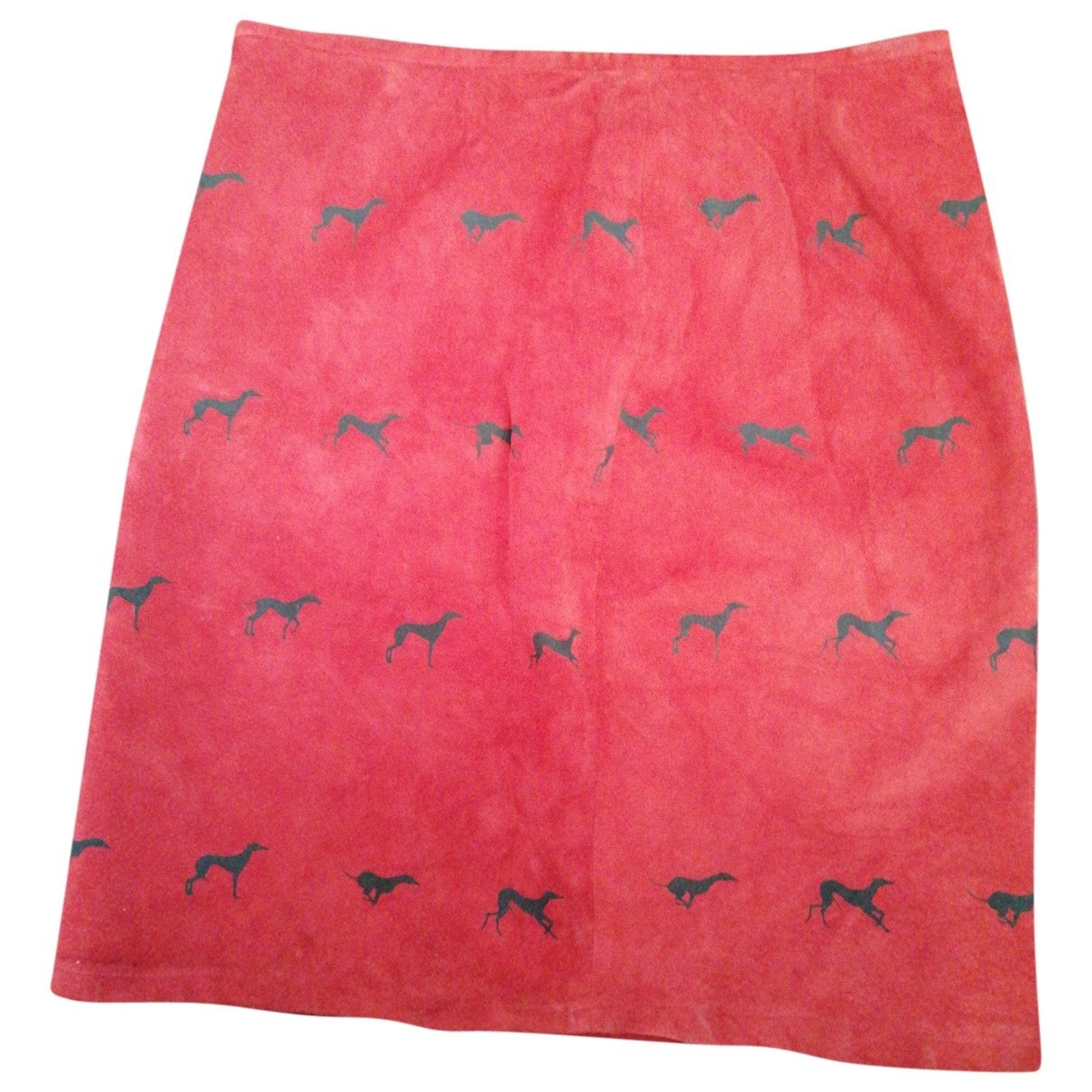 Trussardi Red Leather Skirt for Women | Vestiaire Collective (Global)