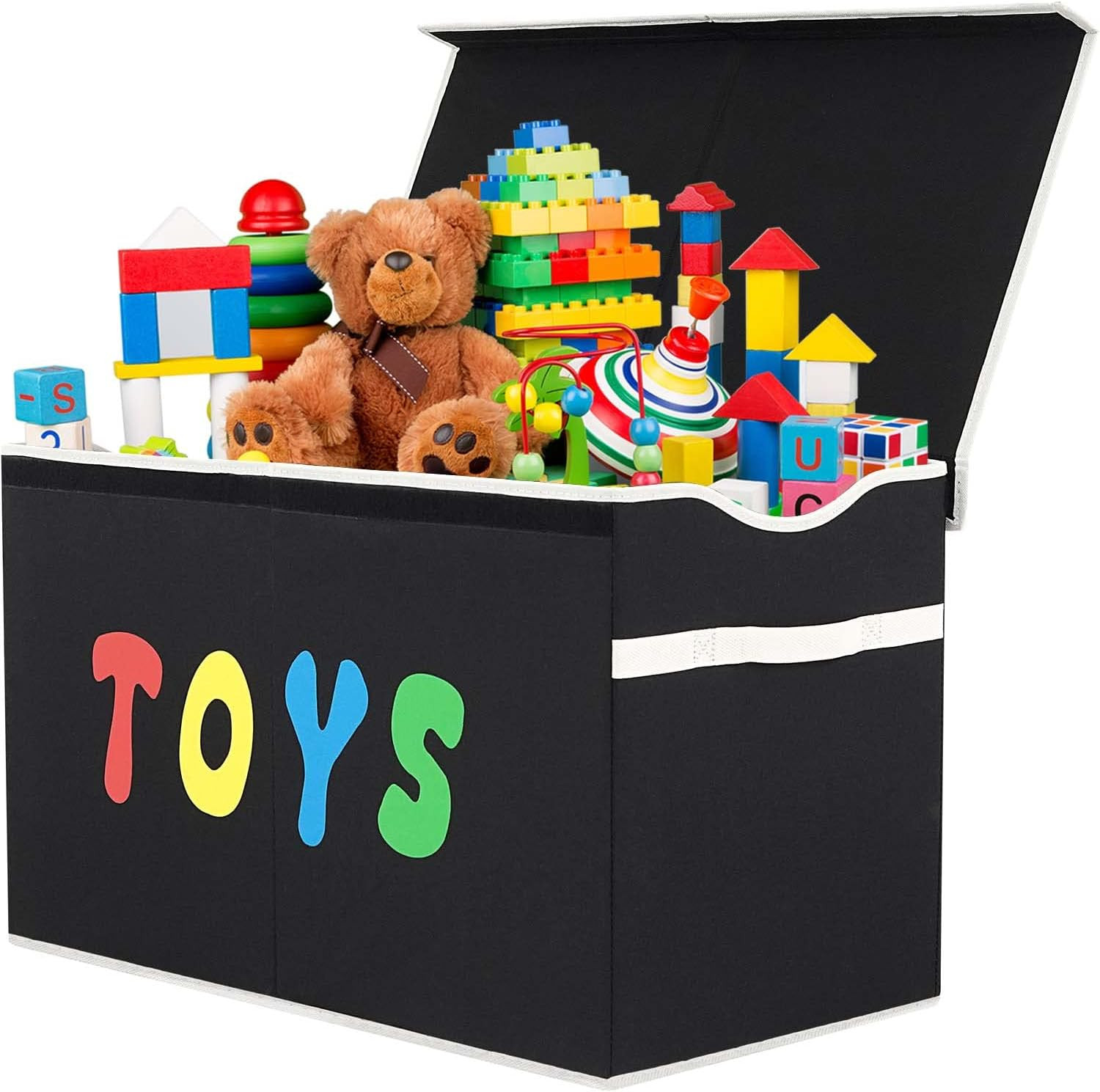 YOLOXO Toy Box Chest, Collapsible Sturdy Storage Bins with Lids, Extra Large Kids Toy Storage Org... | Amazon (US)