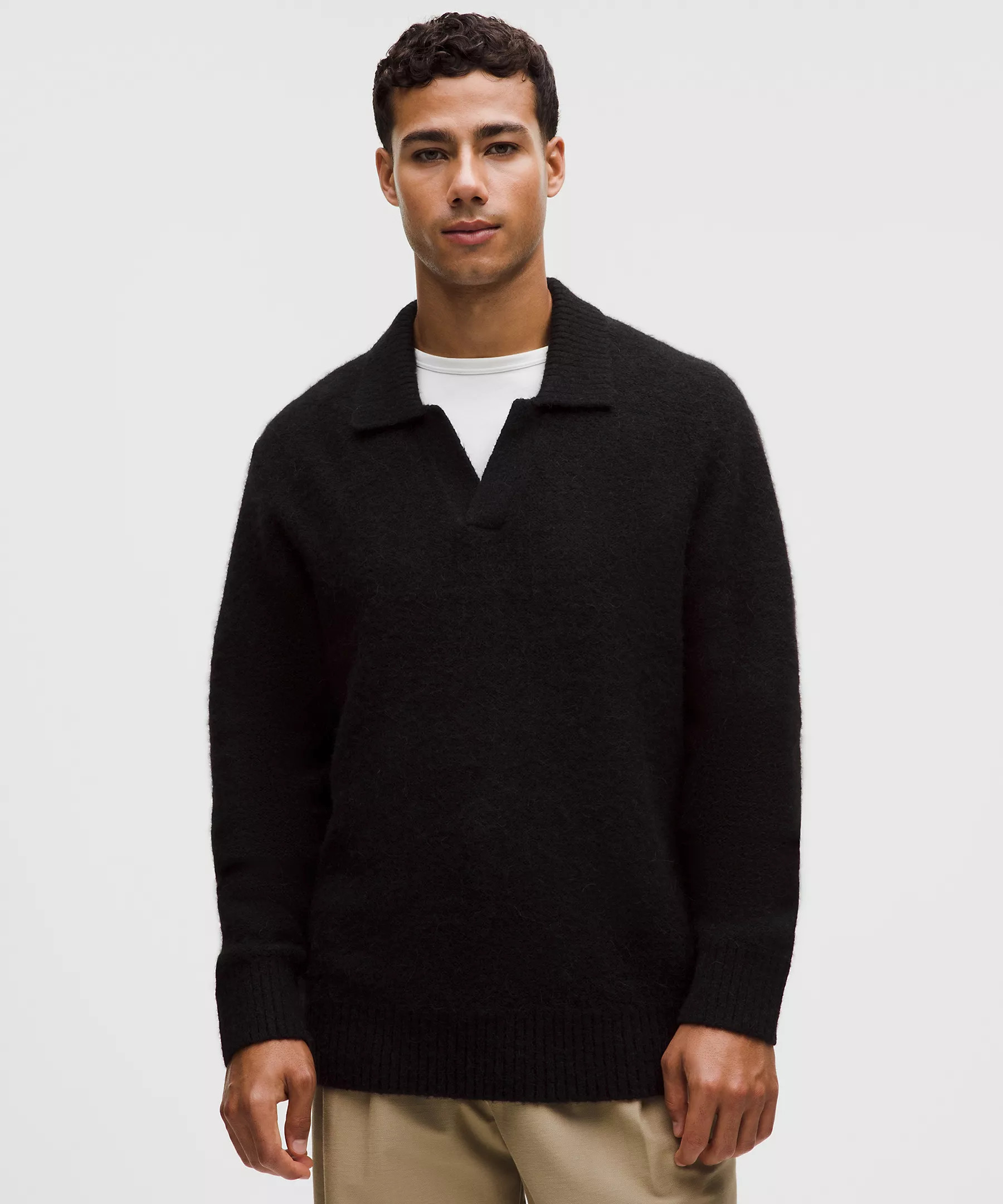 Wool-Blend Ribbed Polo Shirt | Lululemon (US)