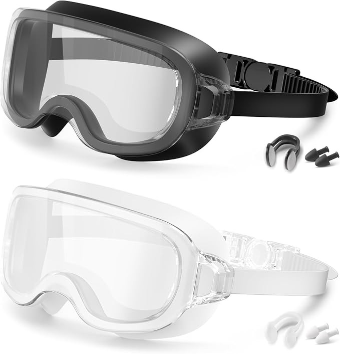 Aegend 2-Pack Swim Goggles for Youth&Adults(Small Faces),Frameless Wide View No-Leaking, Anti-Fog... | Amazon (US)