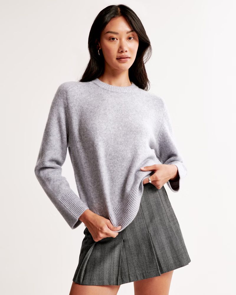 Women's The A&F Madeline Crew Sweater | Women's New Arrivals | Abercrombie.com | Abercrombie & Fitch (US)