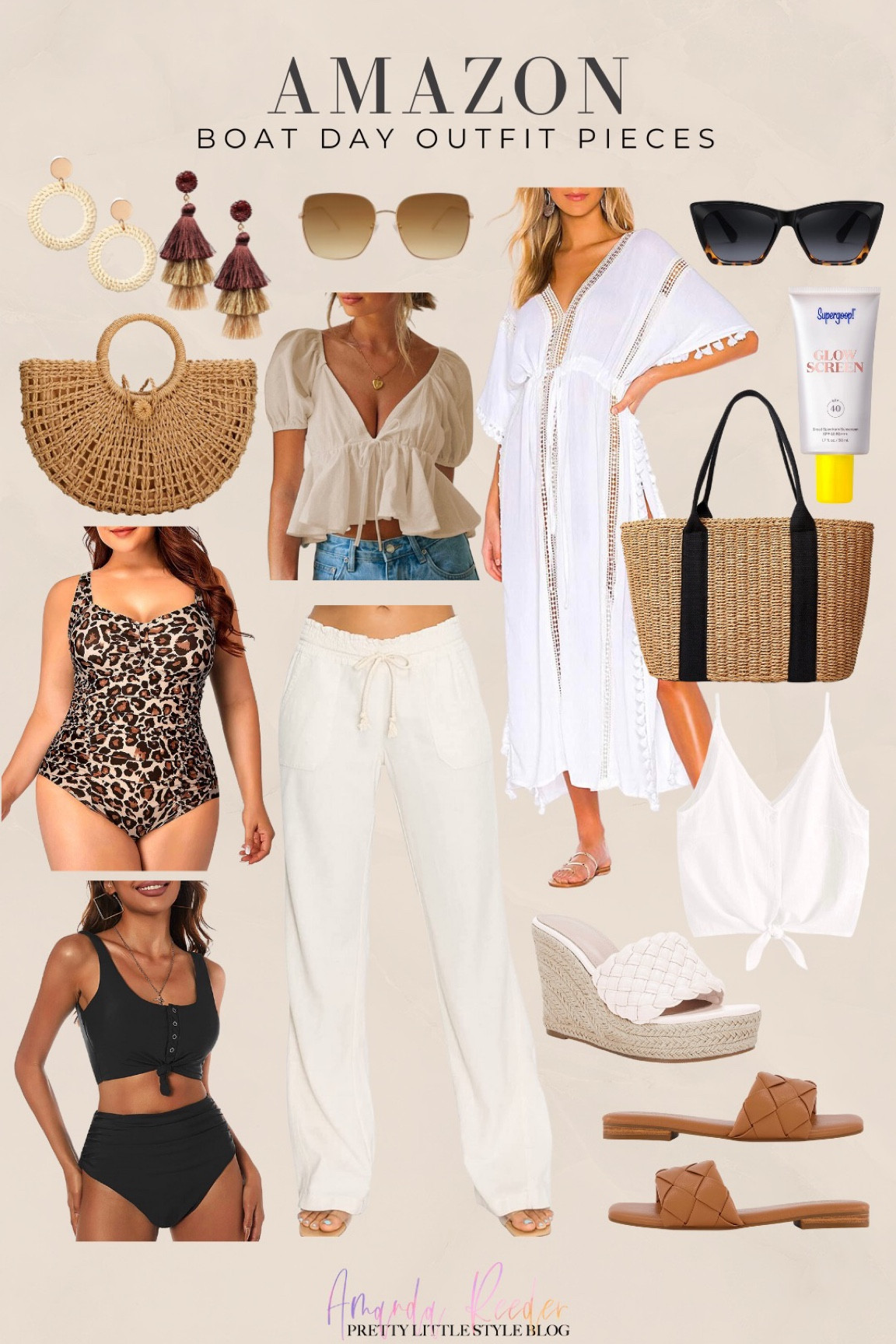AMAZON Boat day outfit pieces ⚓️ 

Summer fashion, Under $50, boat day, trendy boat outfit, mom-approved boat day, Amazon finds, Amazon summer fashion, summer look, women’s resort wear, boat day fashion, mom-approved, midsized girl, summer trends, Amazon swim, summer bags, straw bags, affordable fashion, summer sandals, beach cover-up, summer accessories 

#LTKunder50 #LTKcurves #LTKswim
