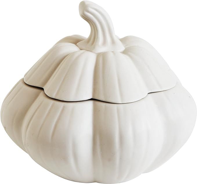 Fall Pumpkin Harvest Ceramic Dish with Lid | Amazon (US)