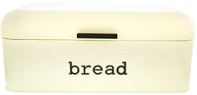 Bread Box for Kitchen Counter - Stainless Steel Bread Bin, Dry Food Storage Container for Loaves, Pa | Amazon (US)