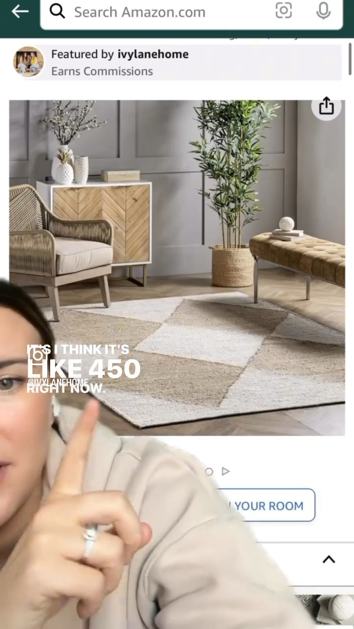 A great neutral rug option, but with #housetour #houseenvy #hometour #homegoals #homedecor #decor #homedecoration #homedecorinspo #homestaging #homestagingworks #homestagingsells #staging #interiordesigner #interiordesigninspiration #interiordesignideas #interiordecorating #interiorstyling #rug #arearug #jute

#LTKhome #LTKVideo