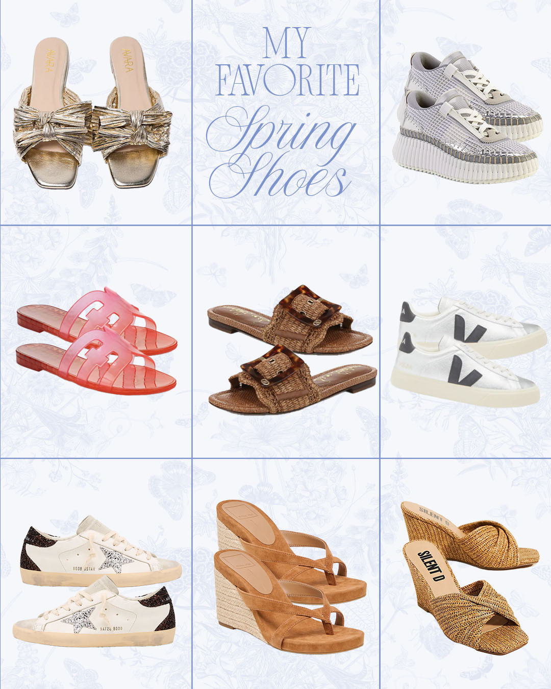 Do the shoes make the outfit or does the outfit make the shoes? Either way, these are some of Fit4Janine's current favorites she will be wearing (and traveling in) this Spring!

Accessories, Shoe Love, Slides, Sandals, Sneakers, Heels, Wedges, Golden Goose, Sam Edelman, Chloe, Dolce Vita, Silent D, Avara 

 #LTKSeasonal