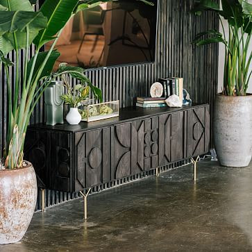 Pictograph Buffet - Carbon | West Elm (US)