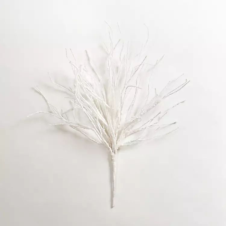 New! White Snow Branch Tree Pick | Kirkland's Home