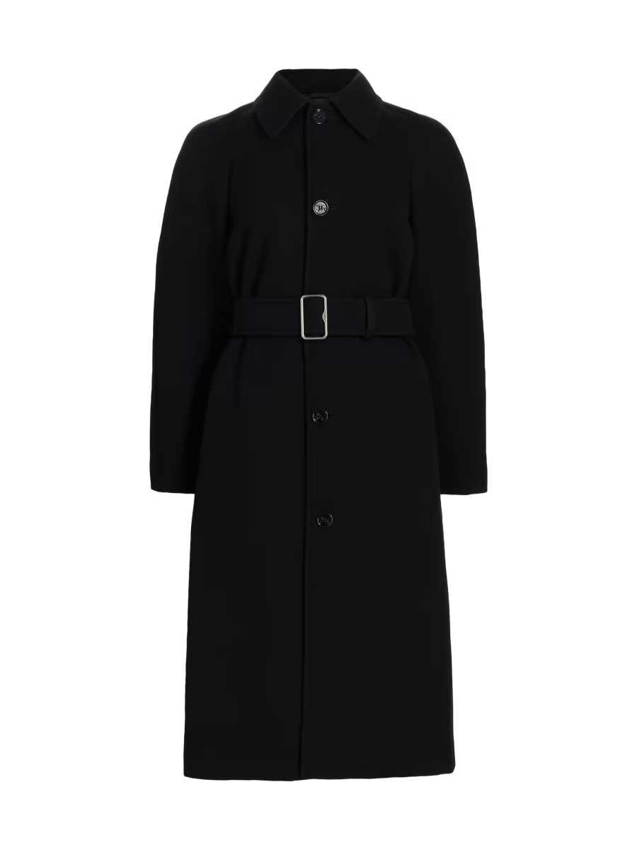 Wool Belted Regular-Fit Coat | Saks Fifth Avenue