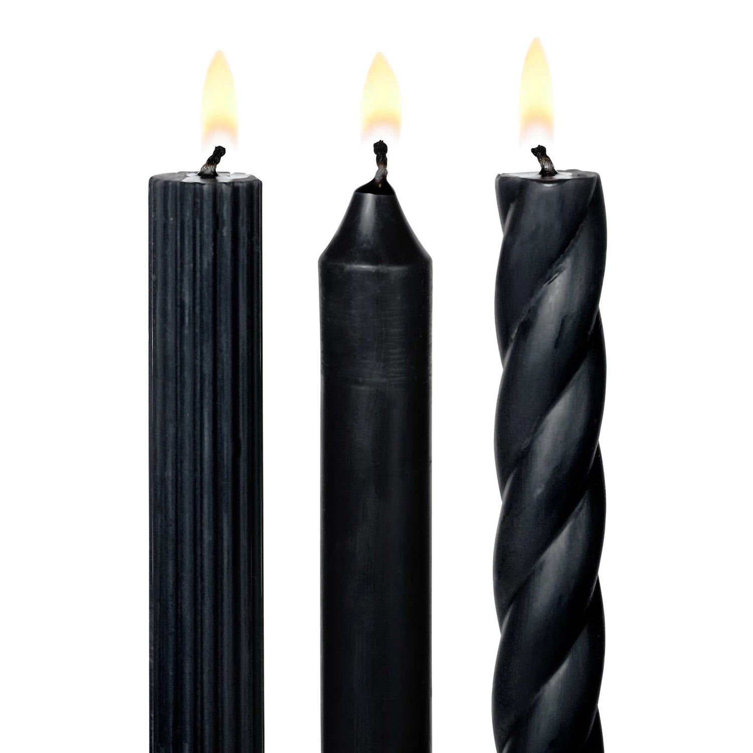 Assorted Black Candle Tapers | Modern Locke
