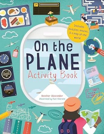On The Plane Activity Book: Includes puzzles, mazes, dot-to-dots and drawing activities     Paper... | Amazon (US)
