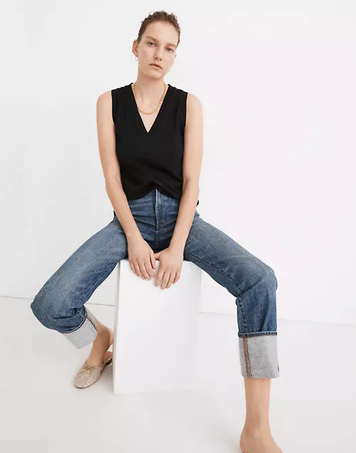 Whisper Cotton V-Neck Tank | Madewell