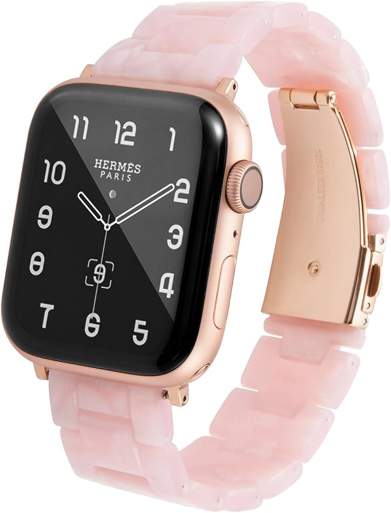 HOPO Compatible With Apple Watch Band 49mm 46mm 45mm 44mm 42mm 41mm 40mm 38mm Thin Light Resin St... | Amazon (US)