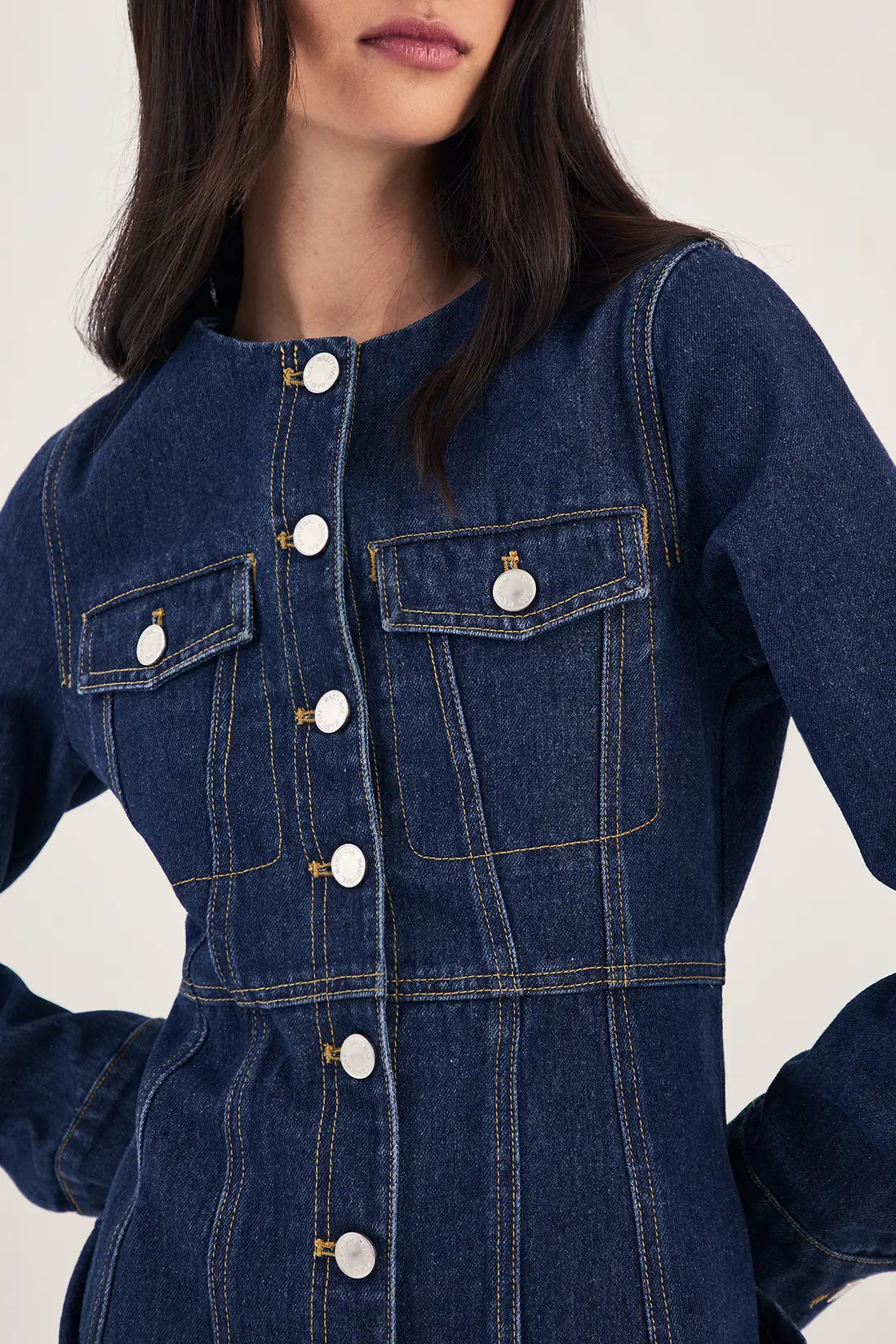 Tops | Utility Tailored Denim Top | NastyGal | Debenhams UK