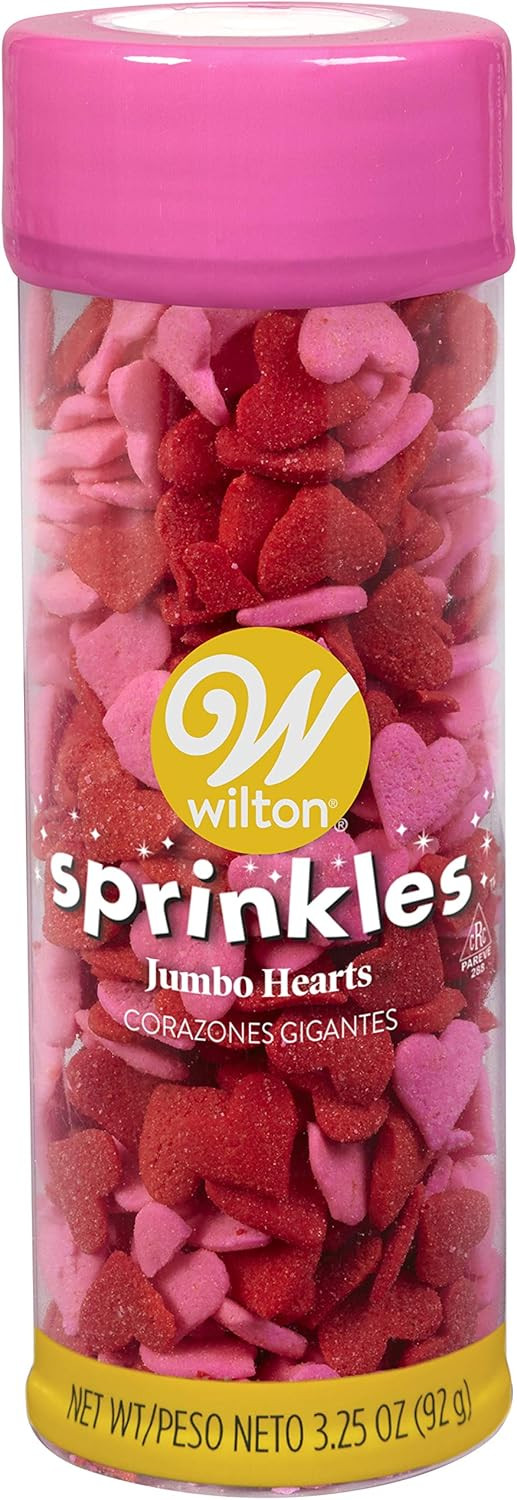 Wilton Jumbo Heart Sprinkles - 3.25 oz. | Amazon (US)