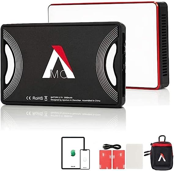 Aputure Amaran AL-MC RGBWW On Camera Video Light, CRI/TLCI 96+, Temperature 3200K-6500K, HSI Mode... | Amazon (US)