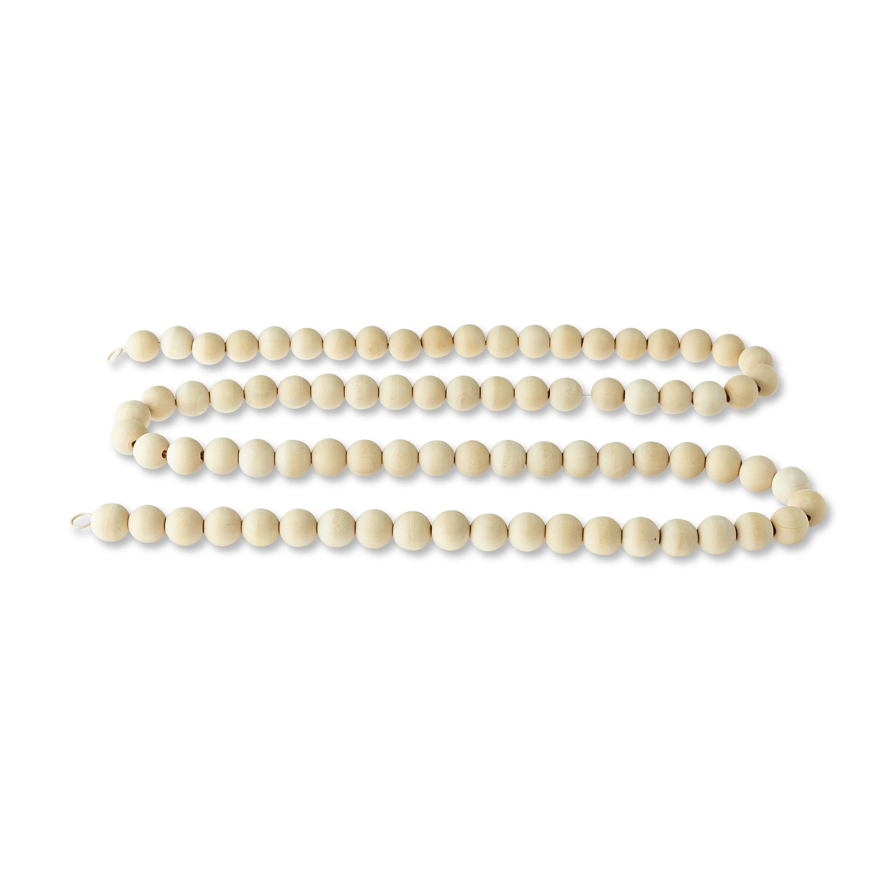 Natural Brown Wooden Bead Christmas Garland, 6 ft, by Holiday Time - Walmart.com | Walmart (US)