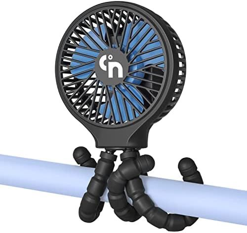 WiHoo Mini Handheld Stroller Fan,Personal Portable Fan Car Seat Baby Fan with Flexible Tripod Fix... | Amazon (US)