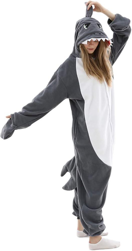Shark Onesie Adult Pajamas for Women Shark Costumes | Amazon (US)