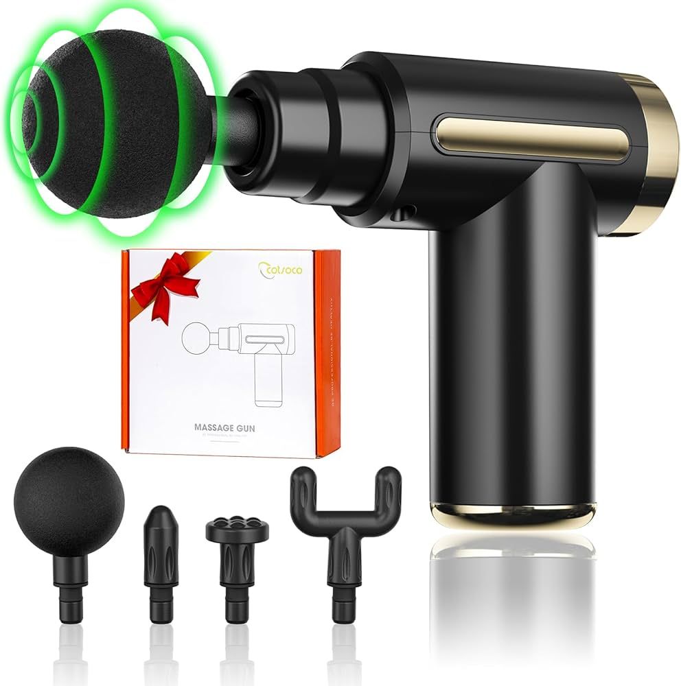 Mini Massage Gun, Pocket-Sized Deep Tissue Percussion Muscle Massager Gun, Type-C Charging, Quiet... | Amazon (CA)
